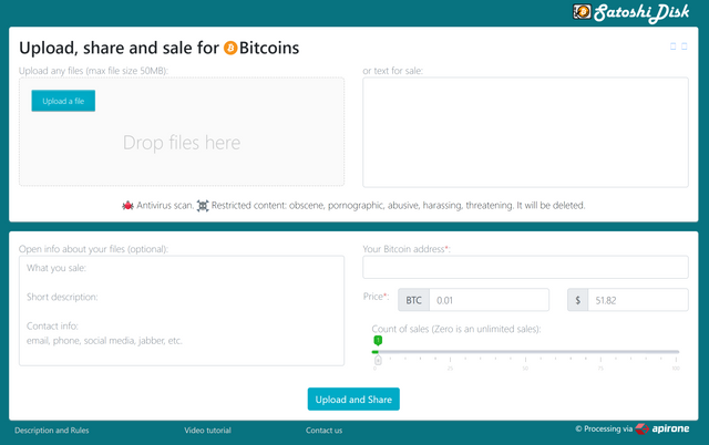 Satoshidisk Review Online Marketplace !   With Bitcoin Forwarding - 